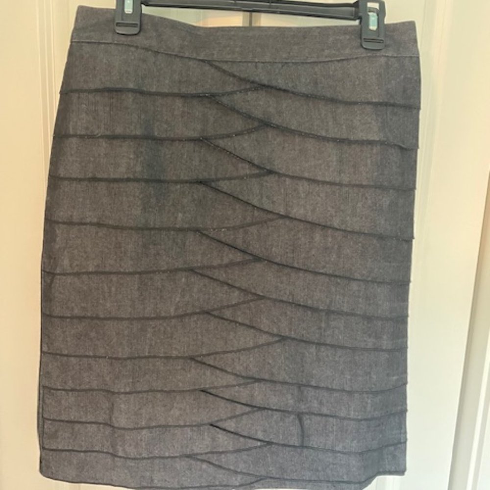 Dark denim Pencil Skirt/great with tights and boots for winter